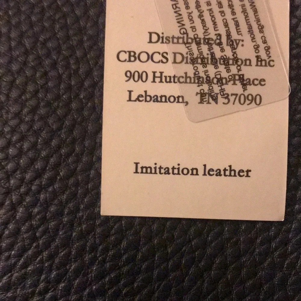 Navy Handbag/Tote Super Cute. Snap Closure - Picture 4 of 5